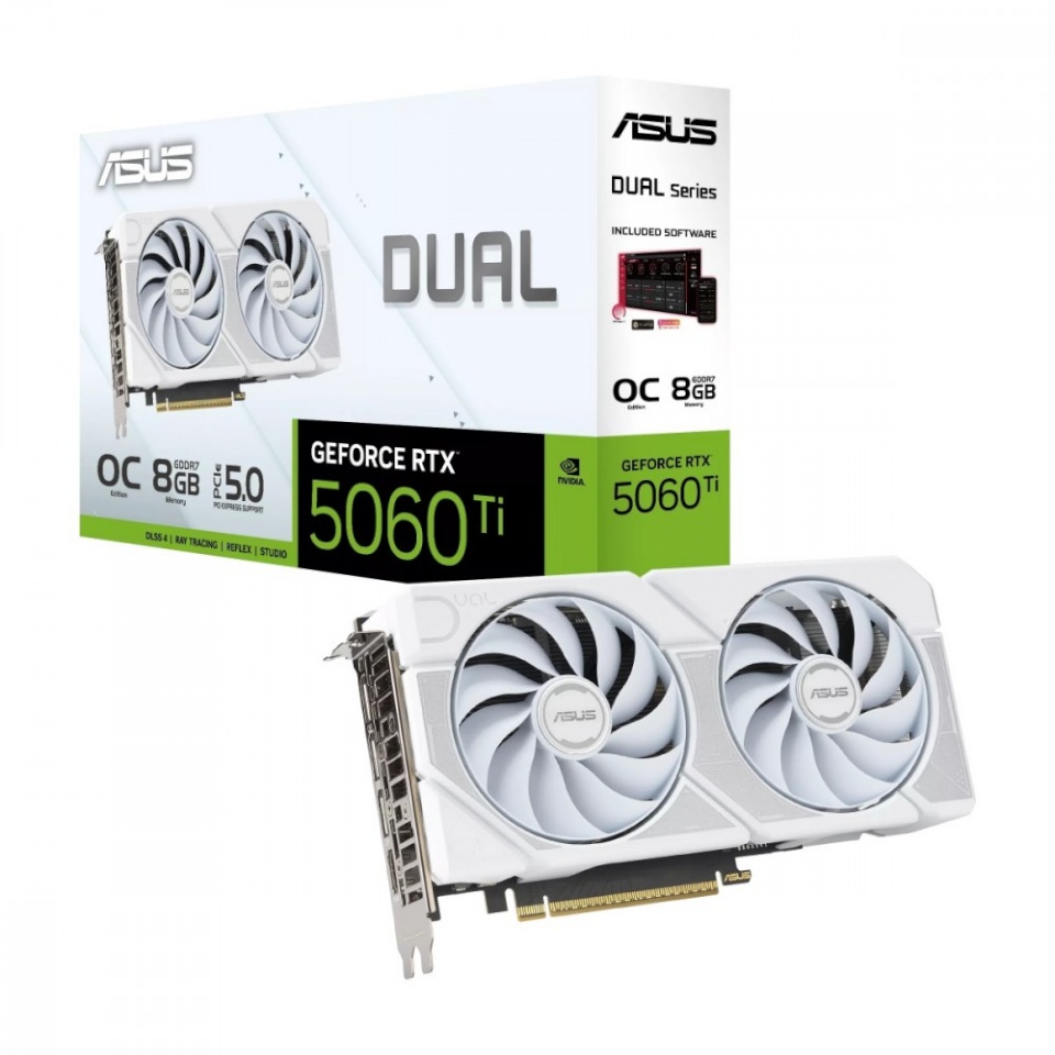 ASUS videokaart GeForce RTX 5060 Ti DUAL 8GB GDDR7 128BIT HDMI 3xDP
