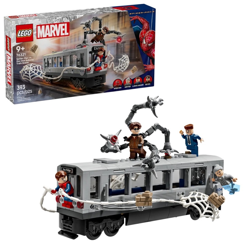Lego klotsid MARVEL 76321 Spider-Man vs. Doc Ock Subway Train Scene