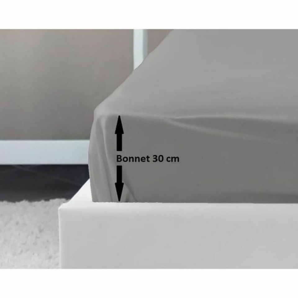 Lovely Home kummiga voodilina helehall 180 x 200 180 x 200cm