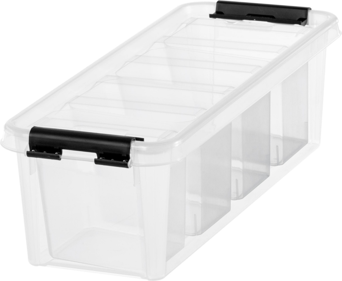 Orthex säilituskast kaanega SmartStore Classic 4 Storage Box with Lid + 4 Inner Parts, läbipaistev