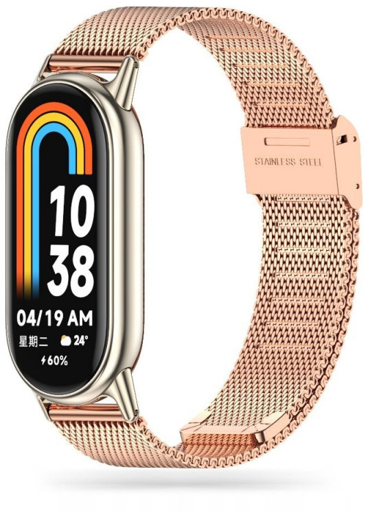 Tech-Protect kellarihm MilaneseBand Xiaomi Smart Band 8, rose gold