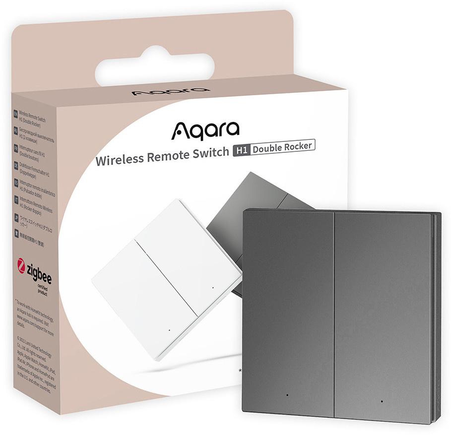 Aqara juhtmevaba lüliti Wireless Remote Switch H1 Double, hall