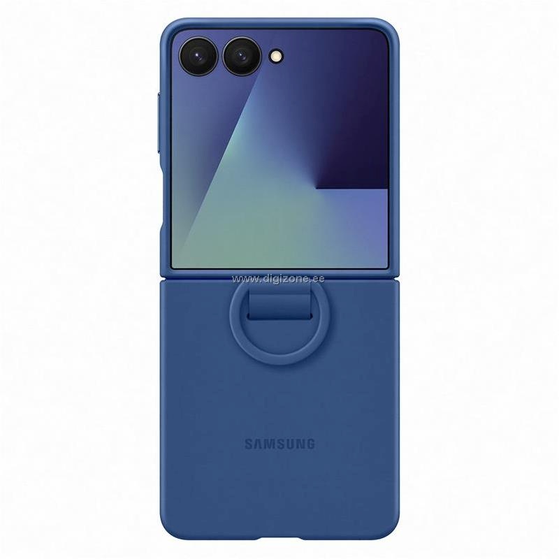 Samsung Galaxy Flip7 Ring Case (Silicone), Blue