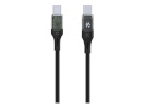 Fixed kaabel Cable USB-C/USB-C with display, PD support, 1.2m, USB 2.0, 100W | FIXDD-CC12-BK