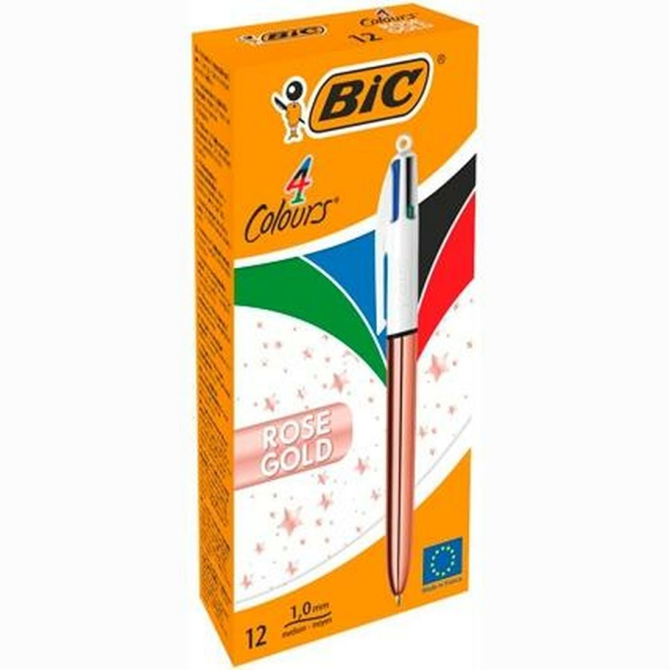 Bic pastapliiats valge roosa 12 Tükid, osad