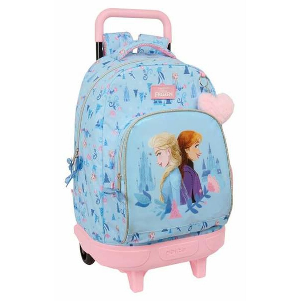 Disney ratastega koolikott Ice magic sinine 33x45x22cm