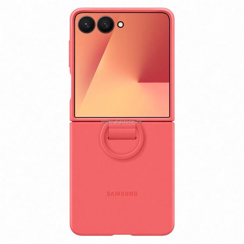 Samsung Galaxy Flip7 Ring Case (Silicone), Red