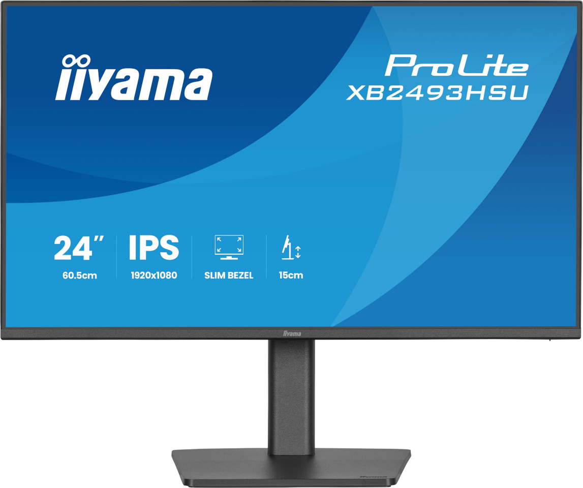 iiyama monitor 60.5cm (24") XB2493HSU-B1 16:10 HDMI+DP+2xUSB IPS