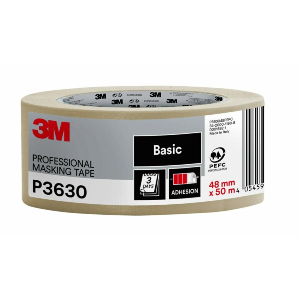 3M maalriteip Scotch Masking Tape PRO 48mm x 50m beež P3630