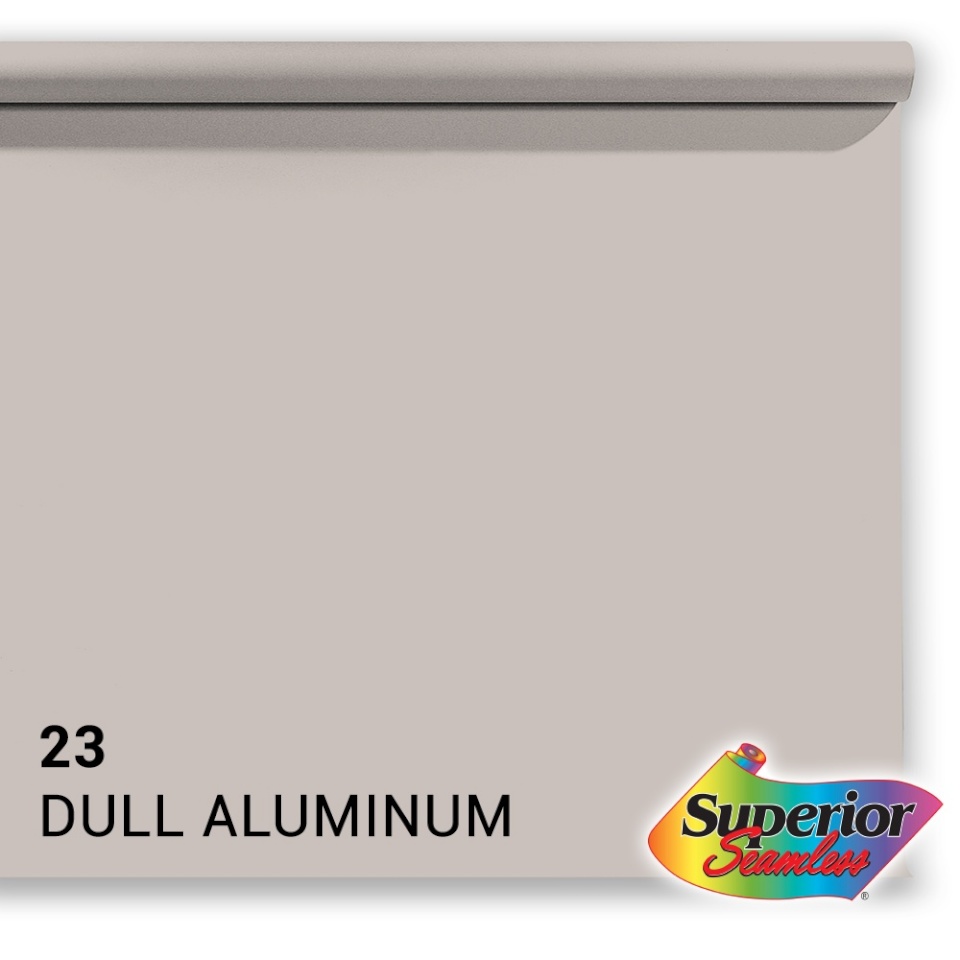 Superior taust Background Paper 23 Dull Aluminum 1.35x11m