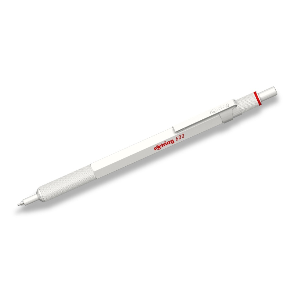 Rotring pastapliiats 600 Ballpoint Pen Metallic Pearlwhite, valge