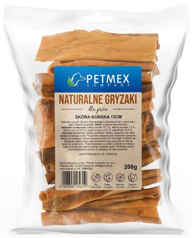 Petmex maius koerale Horse Skin, 200g