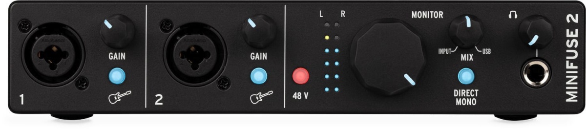 Arturia Minifuse 2 helikaart USB-C jaoks, must