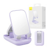 Baseus telefonihoidja Folding phone stand with mirror (lilla)