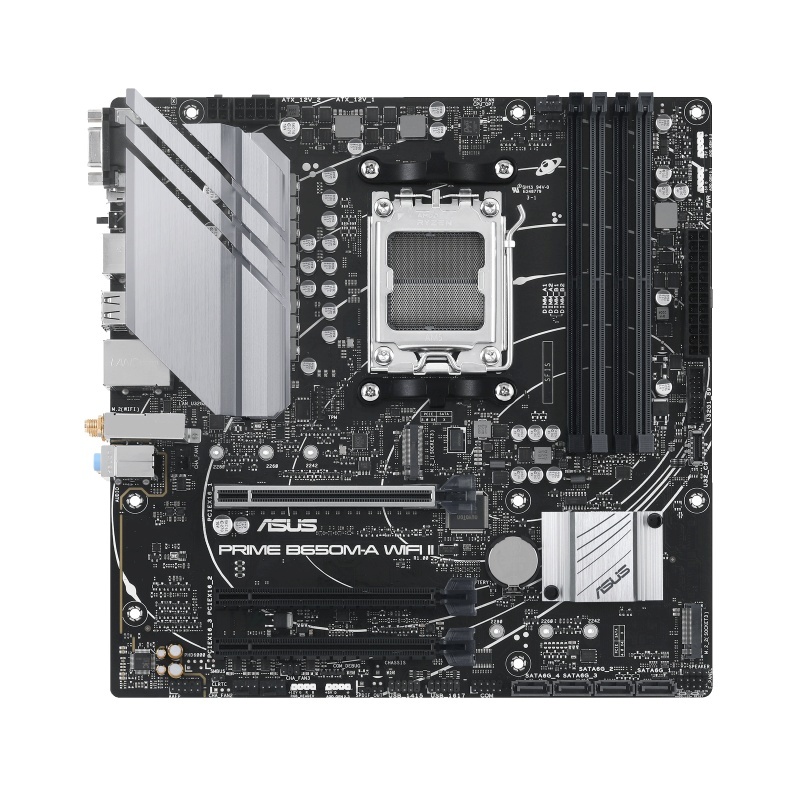 ASUS emaplaat PRIME B650M-A WIFI II AMD AM5 DDR5 mATX, 90MB1EG0-M0EAY0