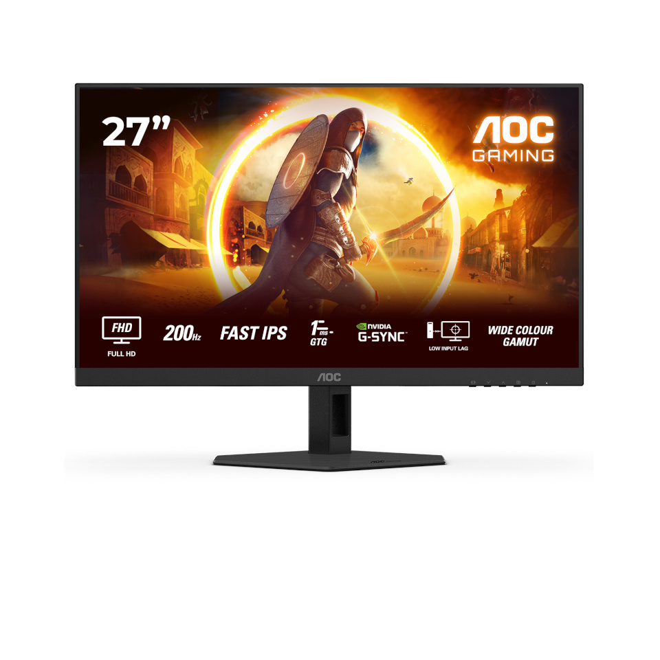AOC monitor 68,6cm (27") 27G4HRE 16:09 2xHDMI+DP must/punane