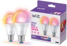 WiZ pirn Smart Bulb, E27, RGBW All Colors and Shades of White Light, Wi-Fi, 806 lm, 2tk