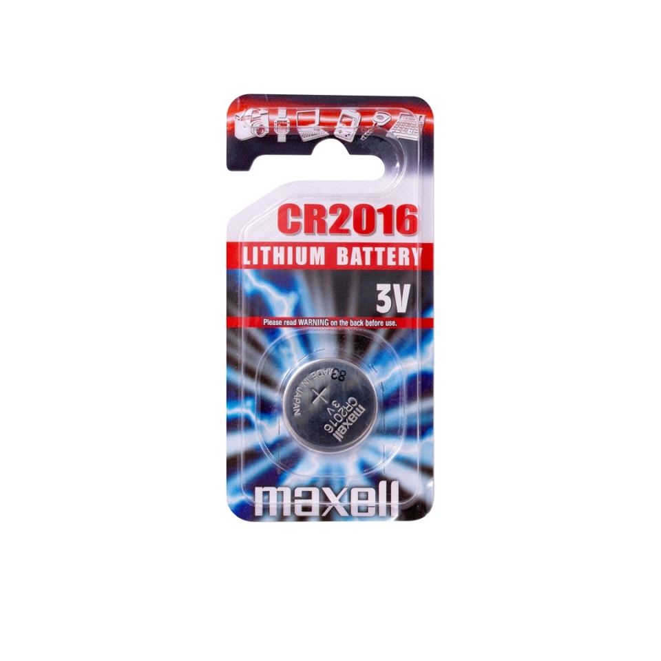 Maxell patarei 11239100 household battery Single-use battery CR2016 Lithium-Manganese Dioxide (LiMnO2)