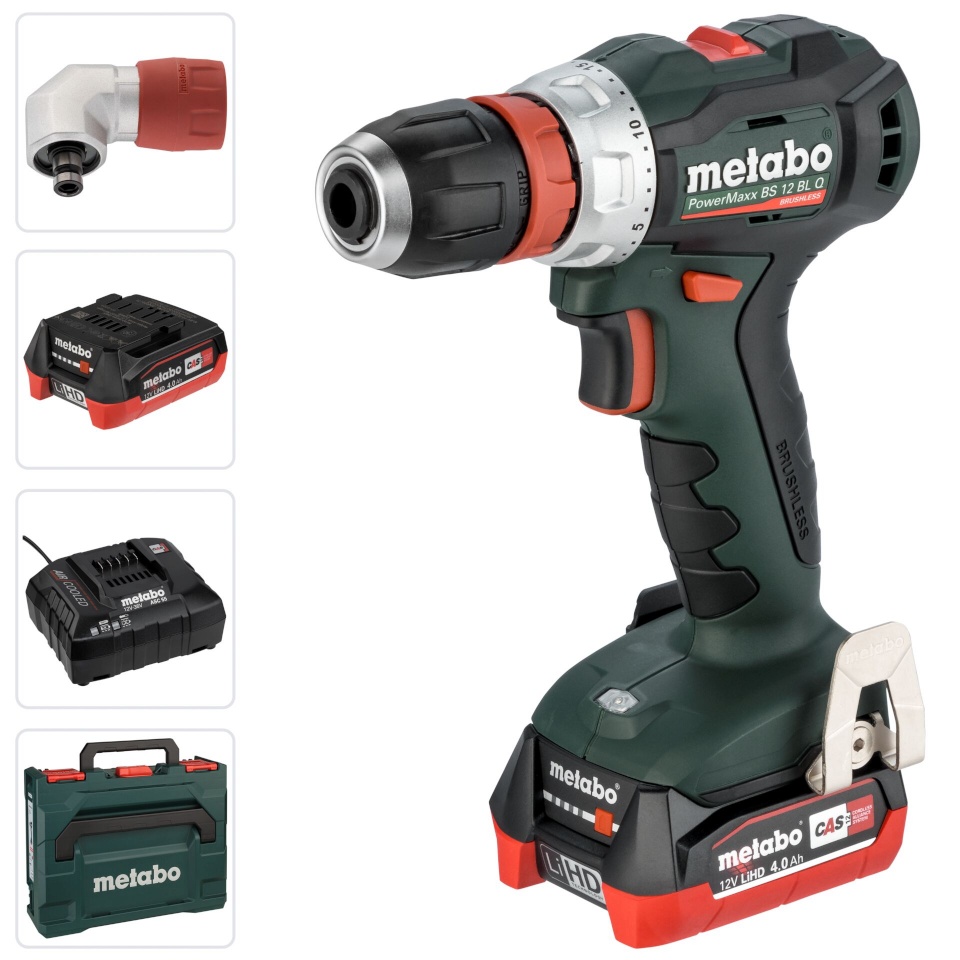 Metabo akutrell PowerMaxx BS 12 BL Q 2x 4,0Ah