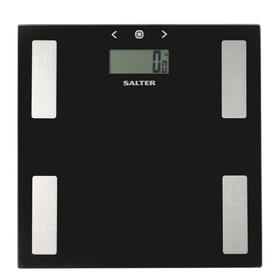 Salter vannitoakaal 9150 BK3R Glass Analyser Bathroom Scales, must