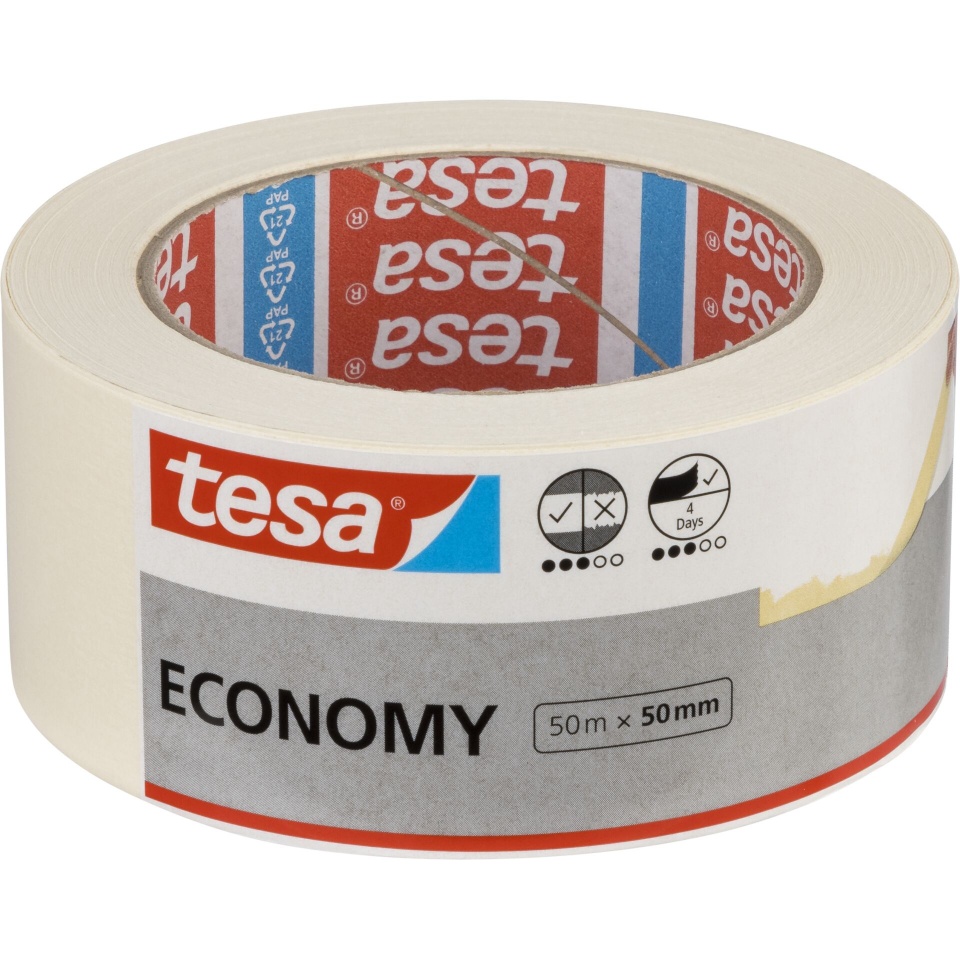 Tesa maalriteip Masking Tape 50m x 50mm General Purpose beež 05288