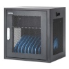 Manhattan Laptop Charging Cabinet Desktop via AC Adapter (EU) 10-bay, Install device's AC Adapter (power cables) into unit, Suitable for ALL laptops (to 16"), iPads, MacBooks, Chromebooks, other portable devices, Bays 380x30x280mm, Cart, Lockabl