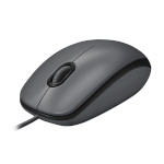 Logitech hiir Mouse M100 Optical, must, Wired