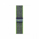 Apple kellarihm Watch 41mm Bright Green/Blue Nike Sport Loop, roheline/sinine