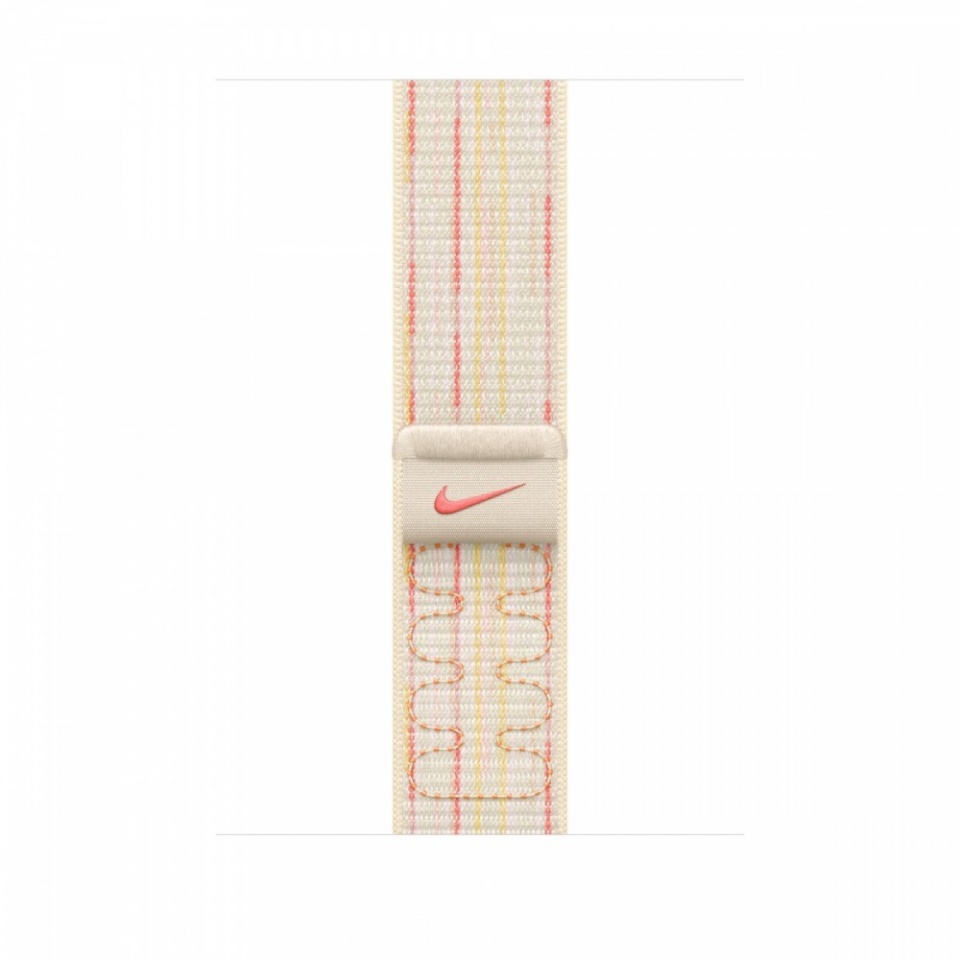 Apple kellarihm Watch Starlight/Pink Nike Sport Loop 46 mm