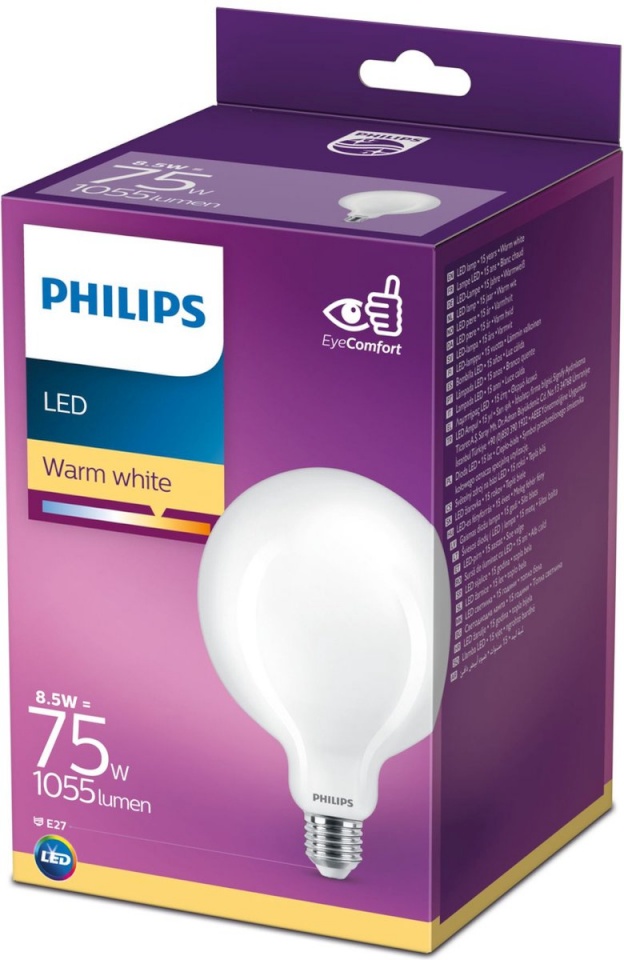 Philips pirn LED Filament 8.5W G120 E27 1055lm Warm White 27000K