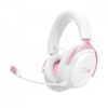 HyperX kõrvaklapid Gaming Headset Cloud III S Wireless valge roosa - DG0R2AA
