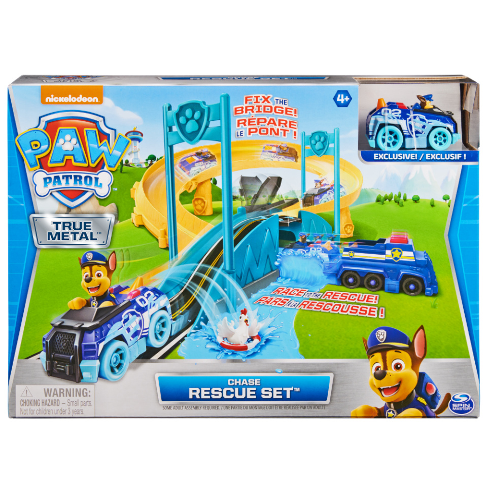 Paw Patrol sõiduk mängufiguuriga True Metal Chase Rescue Set, 6060297