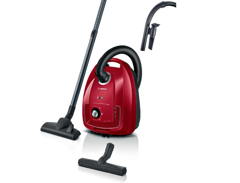 Bosch tolmuimeja BGD38RD1H Series 4 Bag Vacuum Cleaner, punane