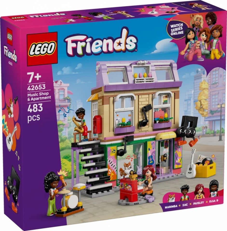 LEGO klotsid 42653 Friends Musikladen & Wohnung
