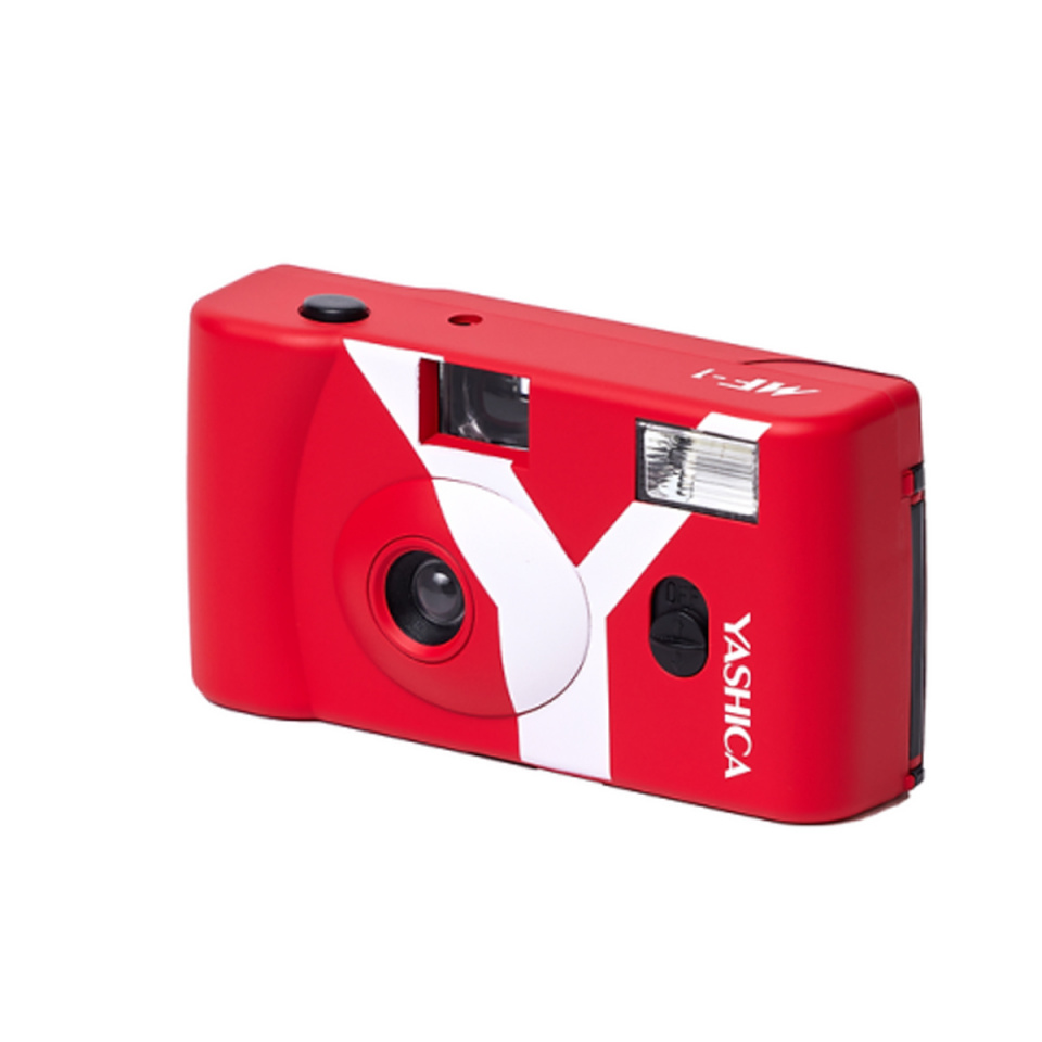 YASHICA ühekordne kaamera MF-1 Snapshot Art Cam Y Edition koos 400/24 filmiga, punane