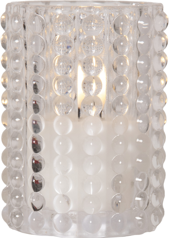 Star Trading LED-küünal Flamme Dotty LED Candle, 13cm, läbipaistev