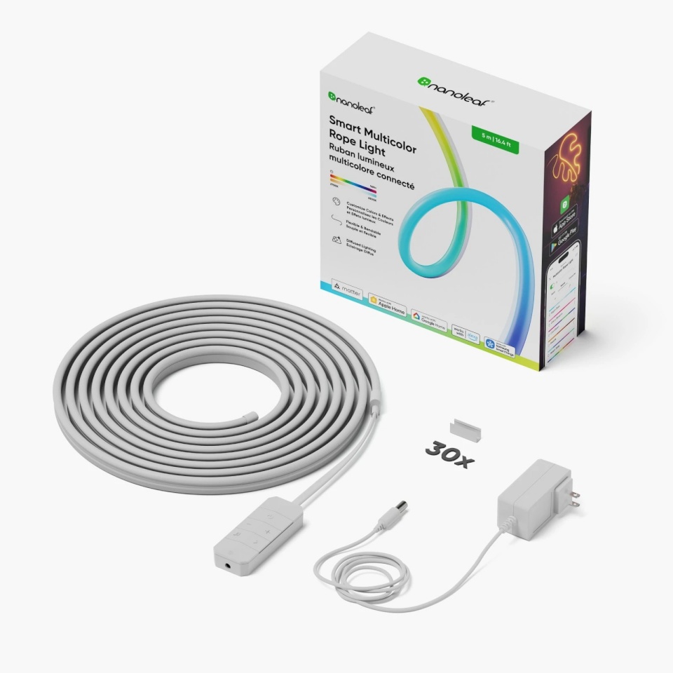 Nanoleaf Smartmulticolour Rope Lightstrip, 5m