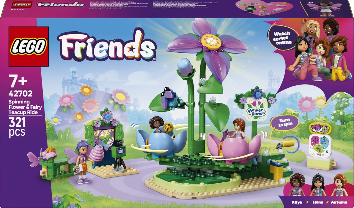 LEGO Friends 42702 - lillede ja haldjatega kaunistatud teetassi karussell