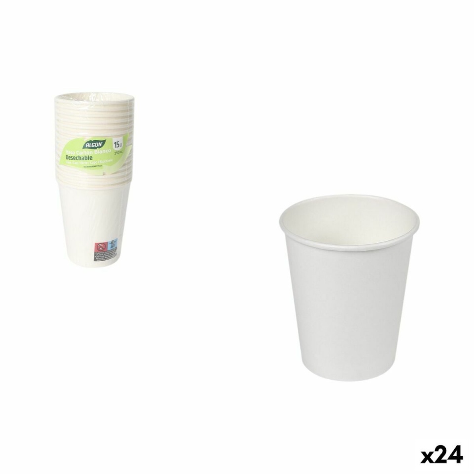 Inde klaaside komplekt valge 250ml 15tk (24tk)