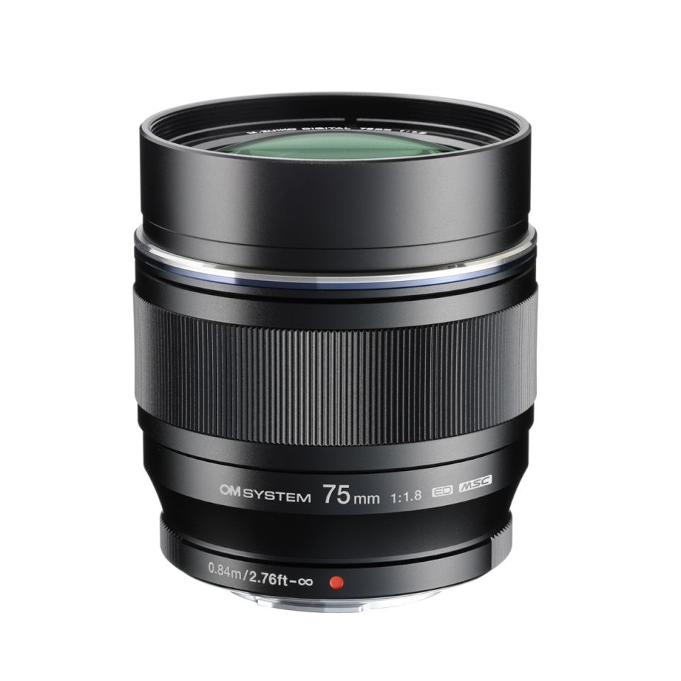 OM SYSTEM M.ZUIKO DIGITAL ED 1.8/75 mm must, objektiiv