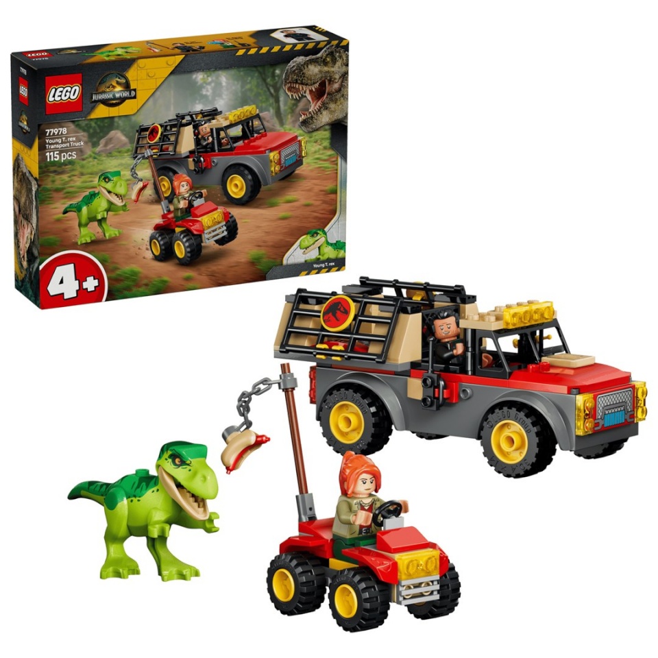 Lego klotsid Jurassic World 77978 - Ciężarówka do transportu młodego tyranozaura