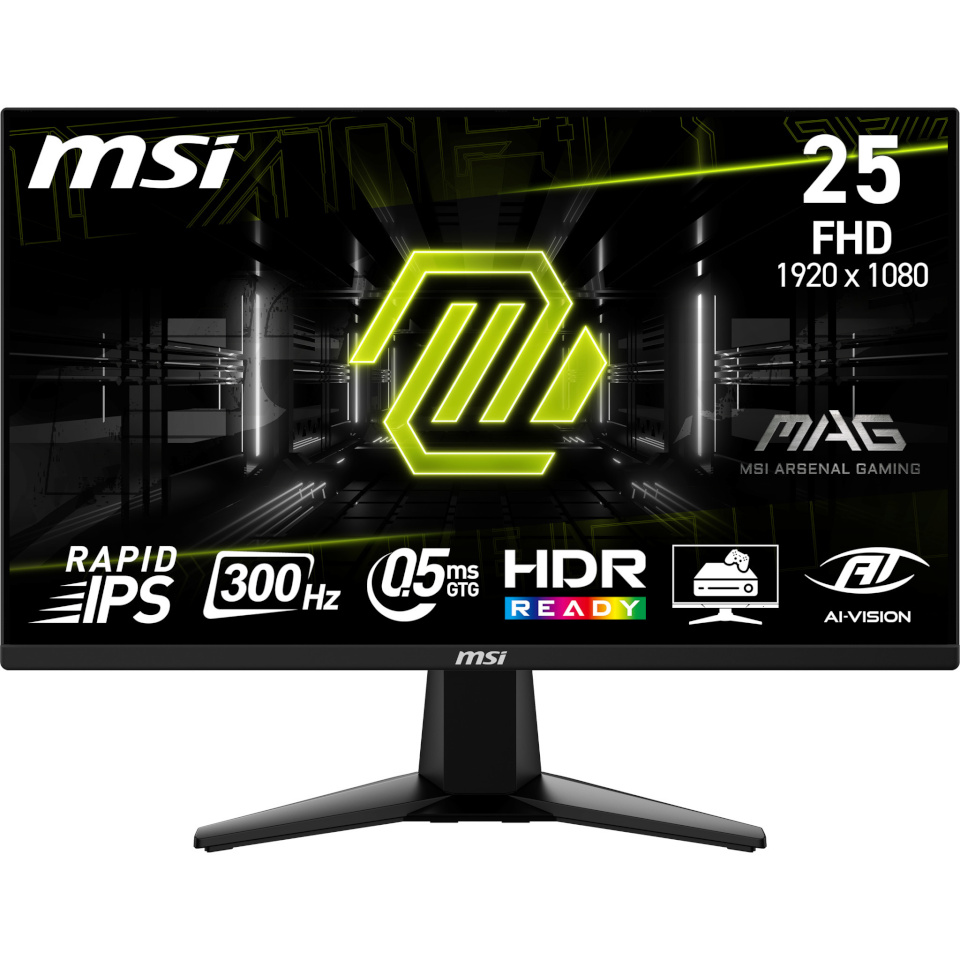 MSI monitor MAG 255XF - 24.5" | Rapid IPS | Full HD | 0.5ms | 300Hz