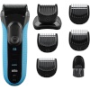 Braun pardel Series 3 3010 BT Shaver, must/sinine