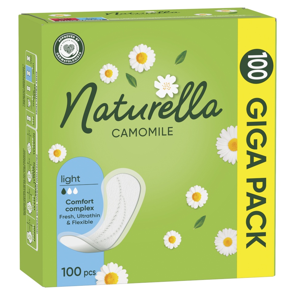 Naturella Light Camomile Pesukaitsmed, 100 tk