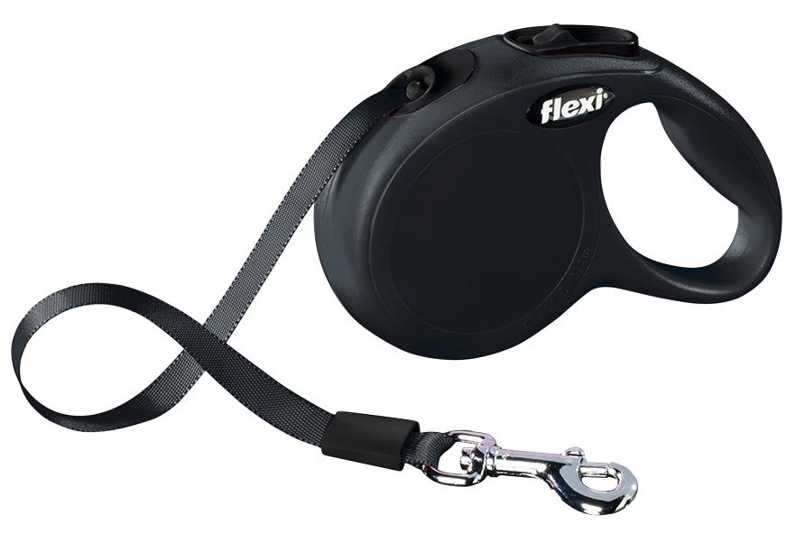 Flexi jalutusrihm New CLASSIC 3 m must Dog Retractable Lead