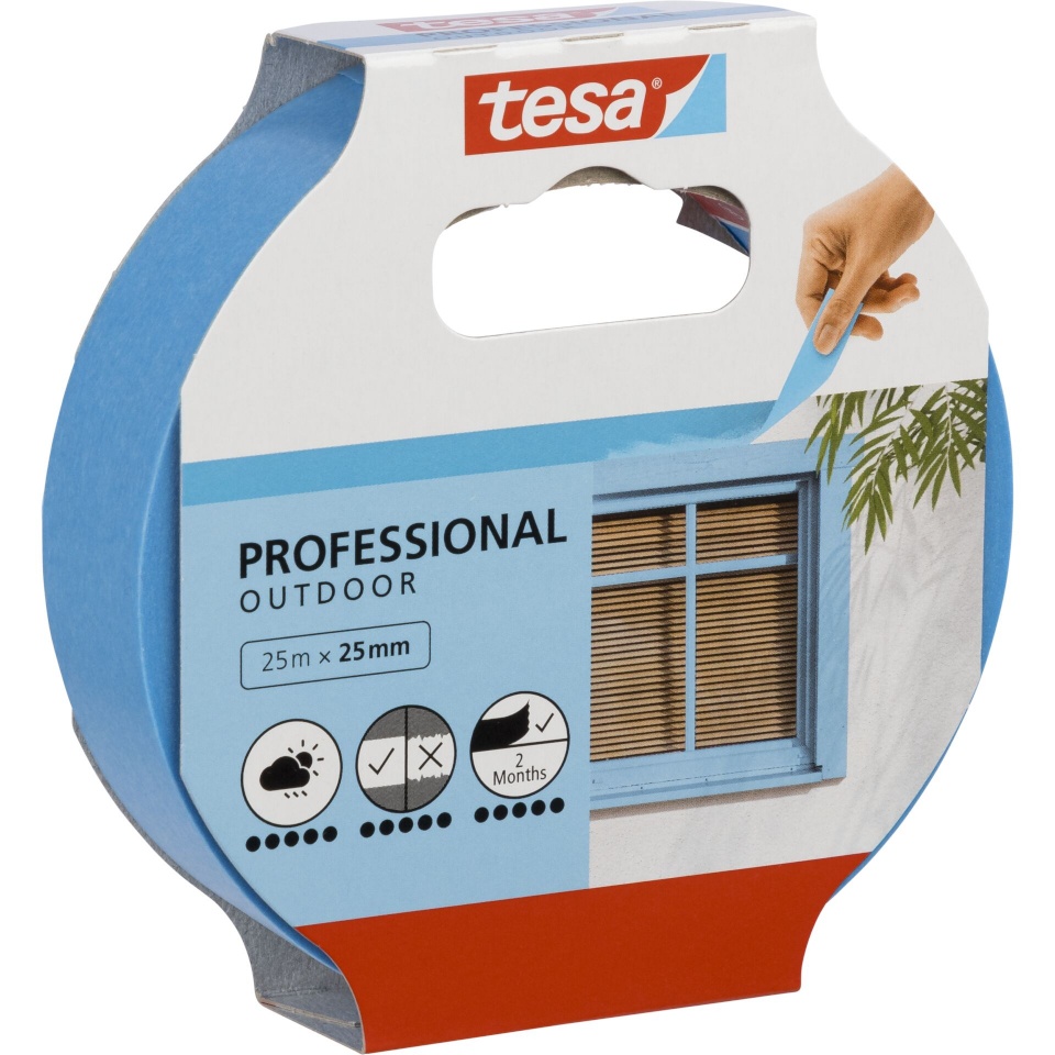 Tesa maalriteip Masking Tape 25m x 25mm Precision outdoor sinine 04440