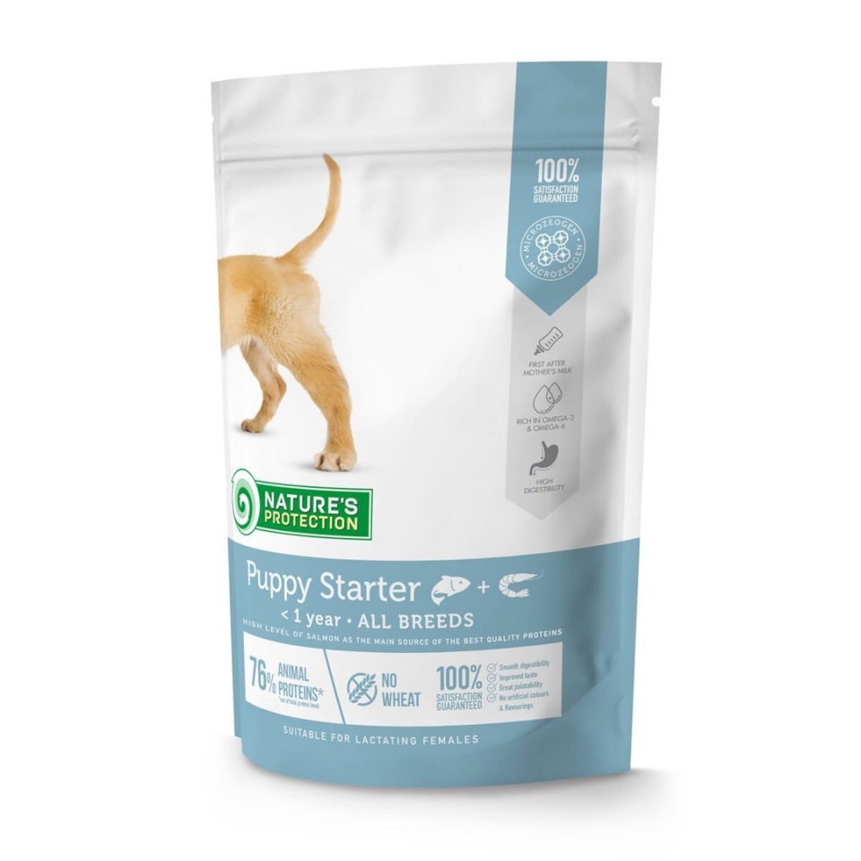 Nature's Protection kuivtoit koerale Puppy starter Salmon & Krill - Dry Dog Food- 2kg