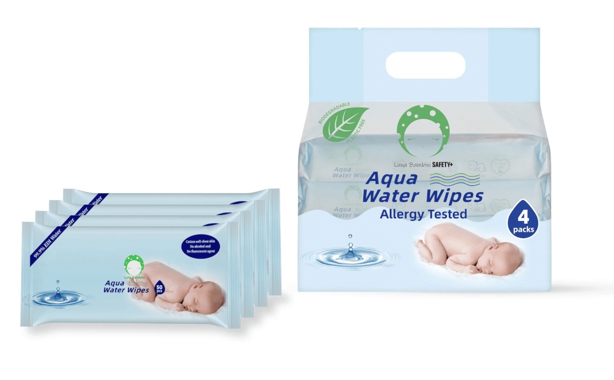 AQUA Water Wipes niisked salvrätikud 50x4 tk., 2000302