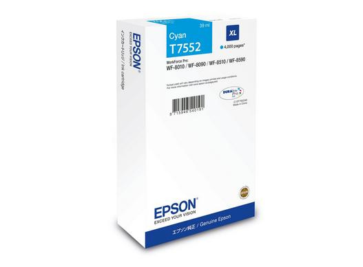 Epson tindikassett Epson T7552 tsüaan XL T7552