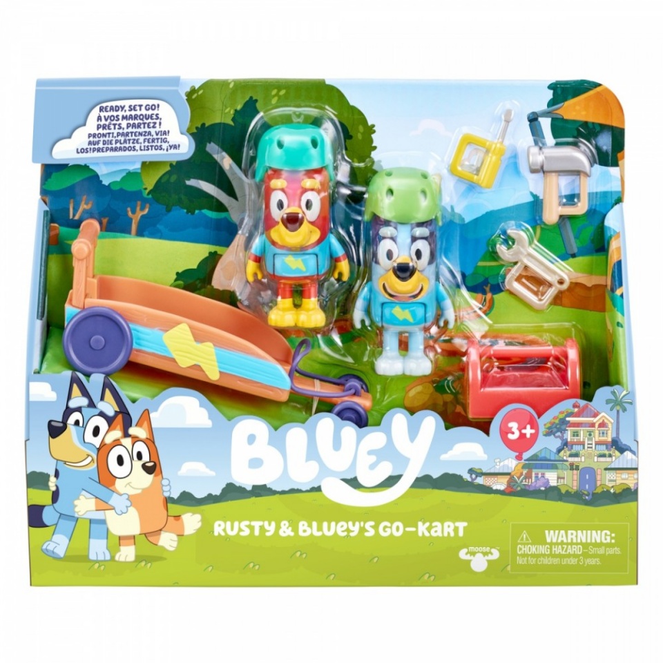 Tm Toys mängufiguur Set figurek Bluey Gokart + 2 piesków